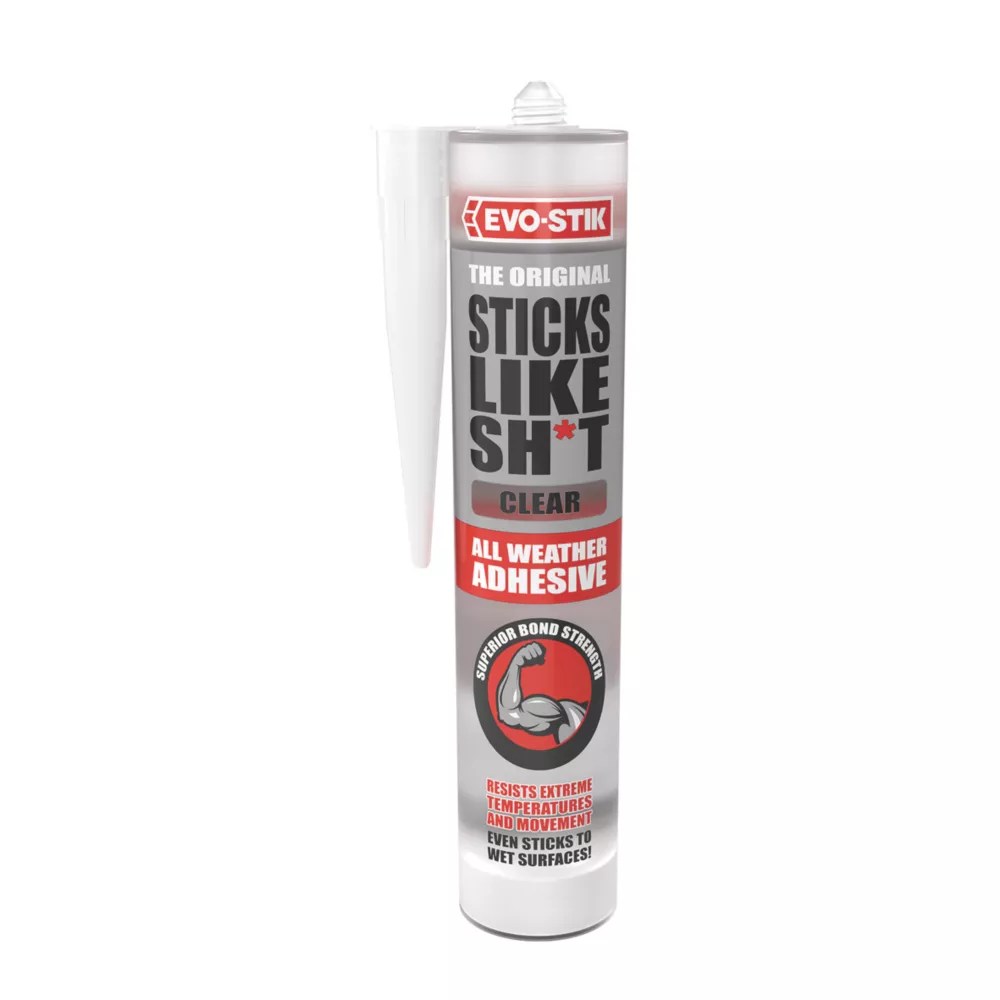 EvoStik Sticks Like Sh*t SolventFree Grab Adhesive Clear 290ml Screwfix