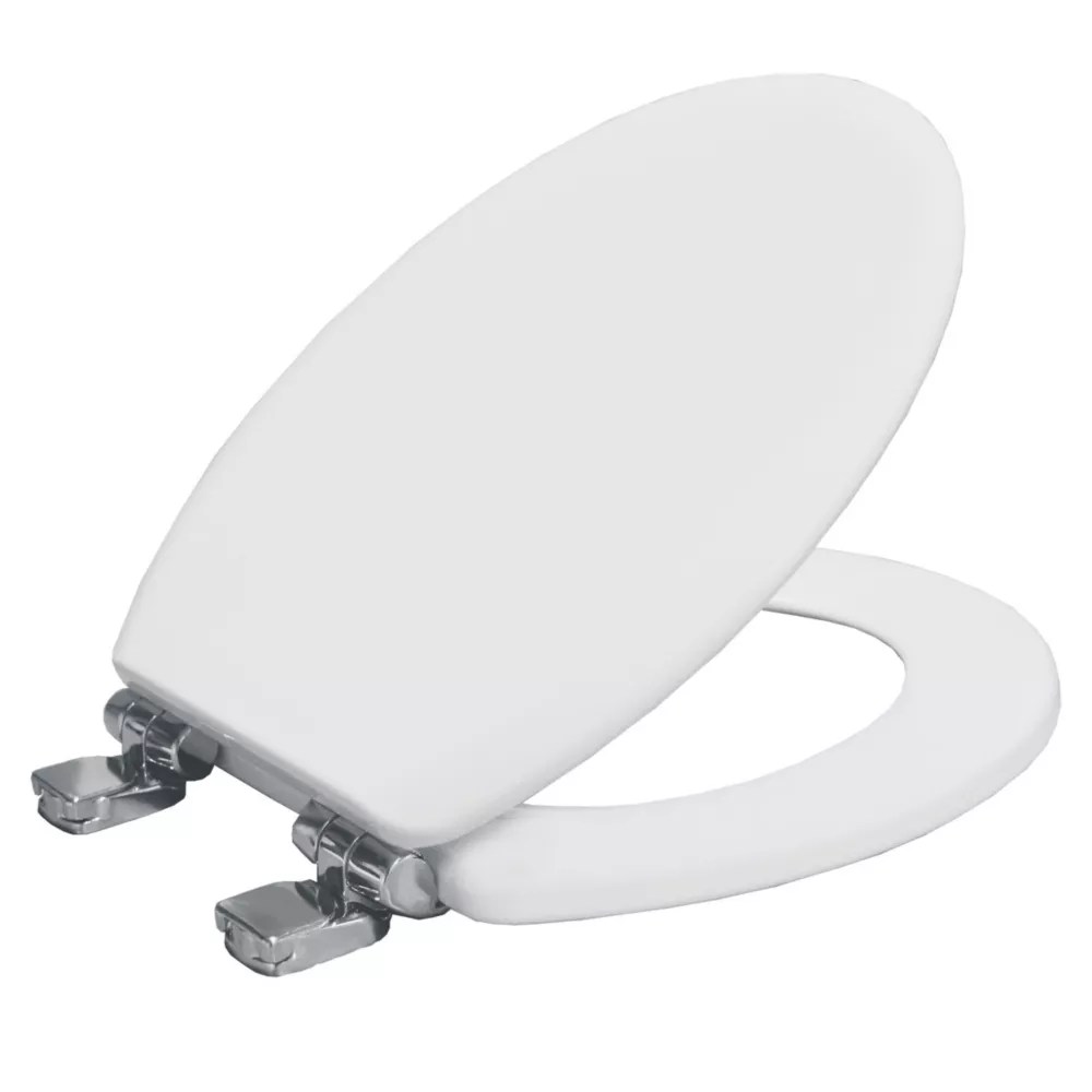 Bemis Greenline SoftClose Toilet Seat Wood White Screwfix