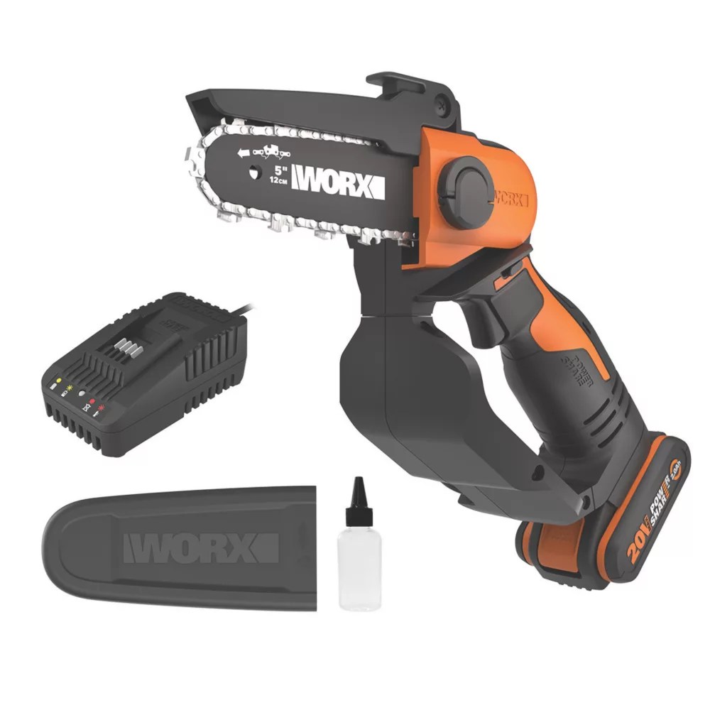 Worx WG324E 20V 1 x 2.0Ah Lithium PowerShare Cordless 12cm Pruning