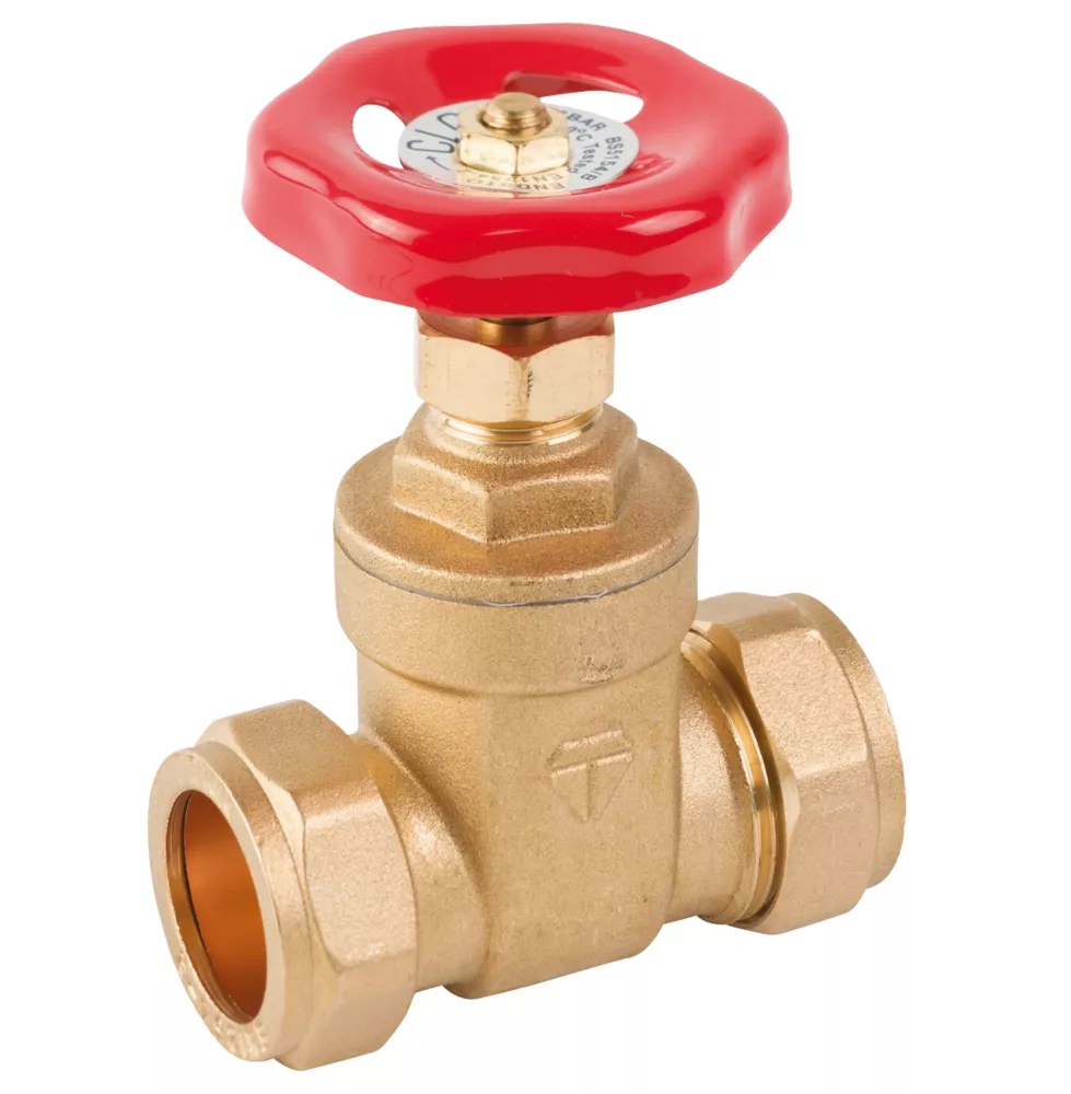 Midbrass Gate Valve 3/4" Screwfix