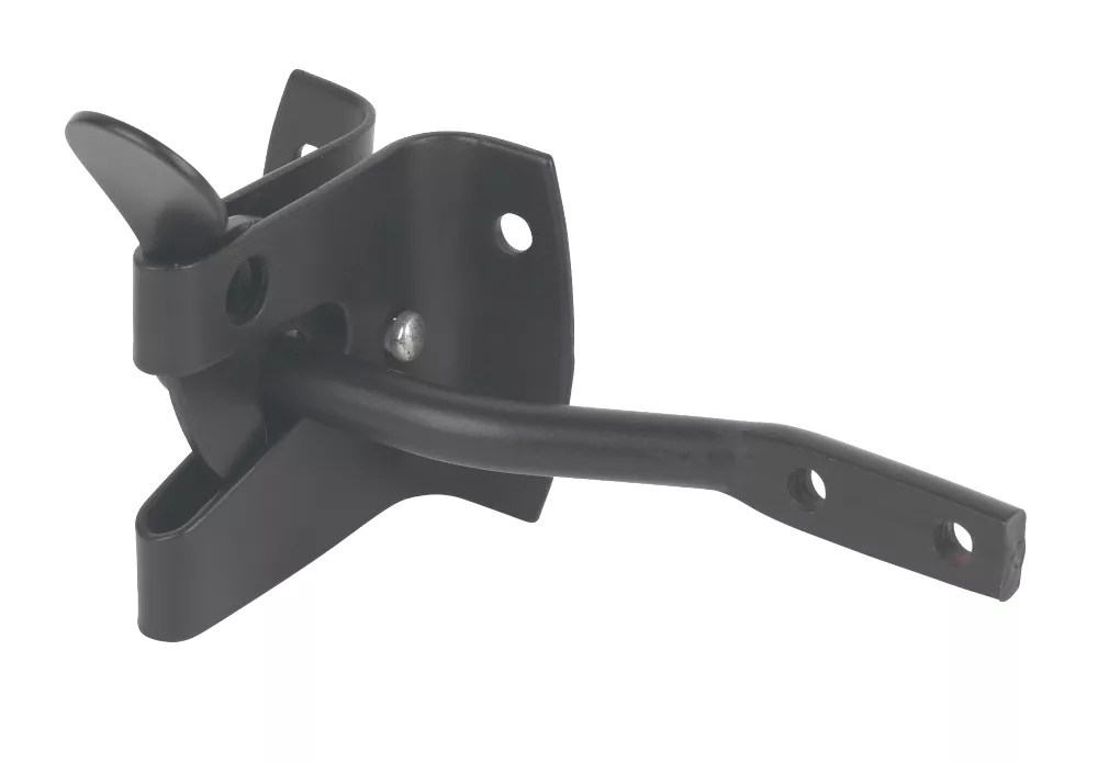 Garden Gate Latch Black Powder Coated 50mm Screwfix
