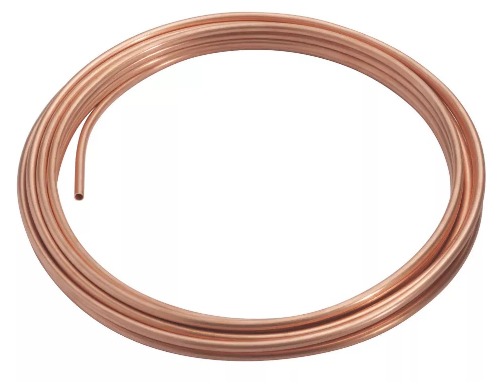 Wednesbury Microbore Copper Pipe Coil 8mm x 10m Screwfix