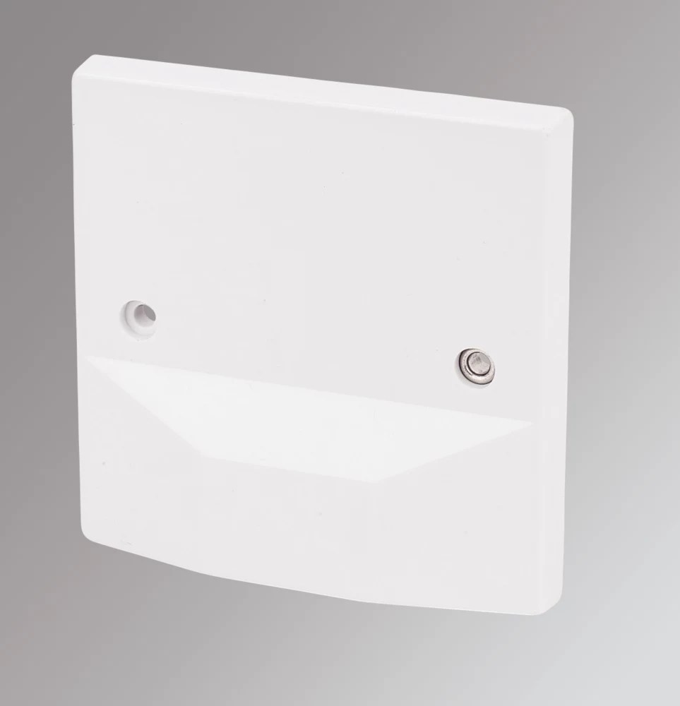 LAP 45A Unswitched Cooker Outlet Plate White Screwfix