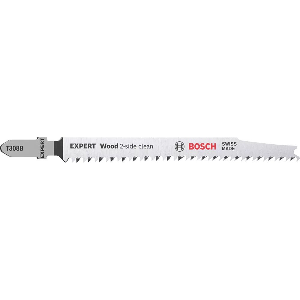 Bosch Expert T 308 B Wood 2Side Jigsaw Blades 117mm 3 Pack Screwfix