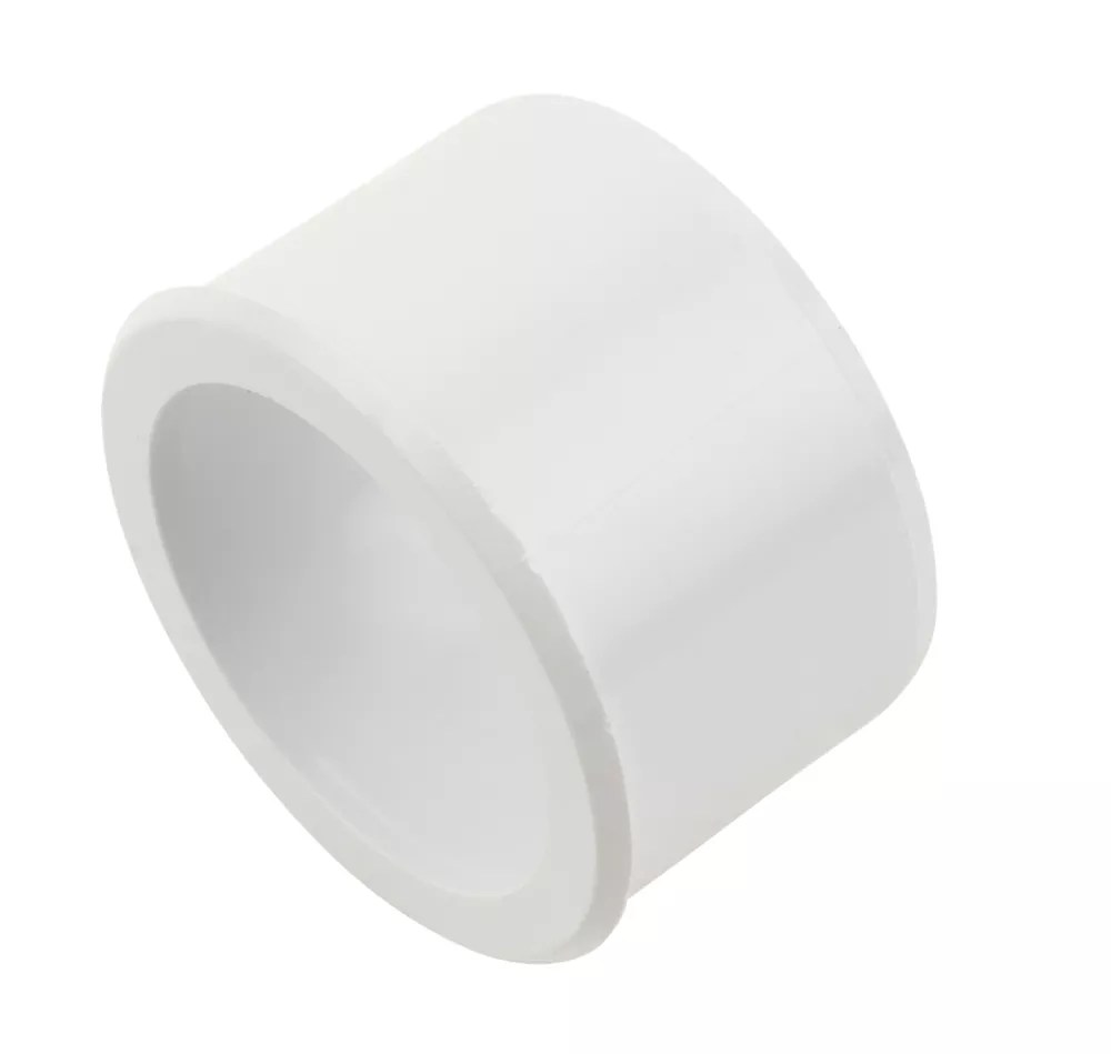 FloPlast Solvent Weld Reducing Coupler 55mm x 43mm White Screwfix