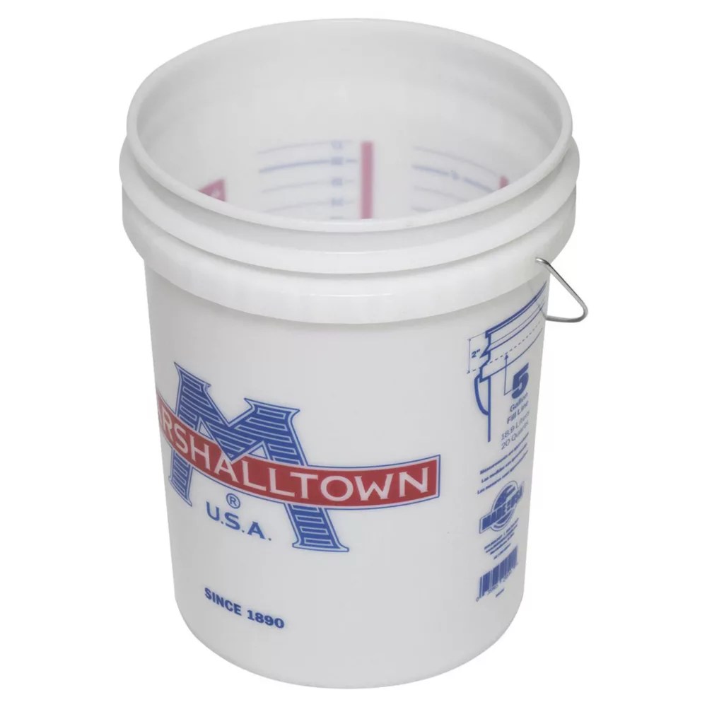 Marshalltown Plastic Mixing Bucket White 22.5Ltr Screwfix