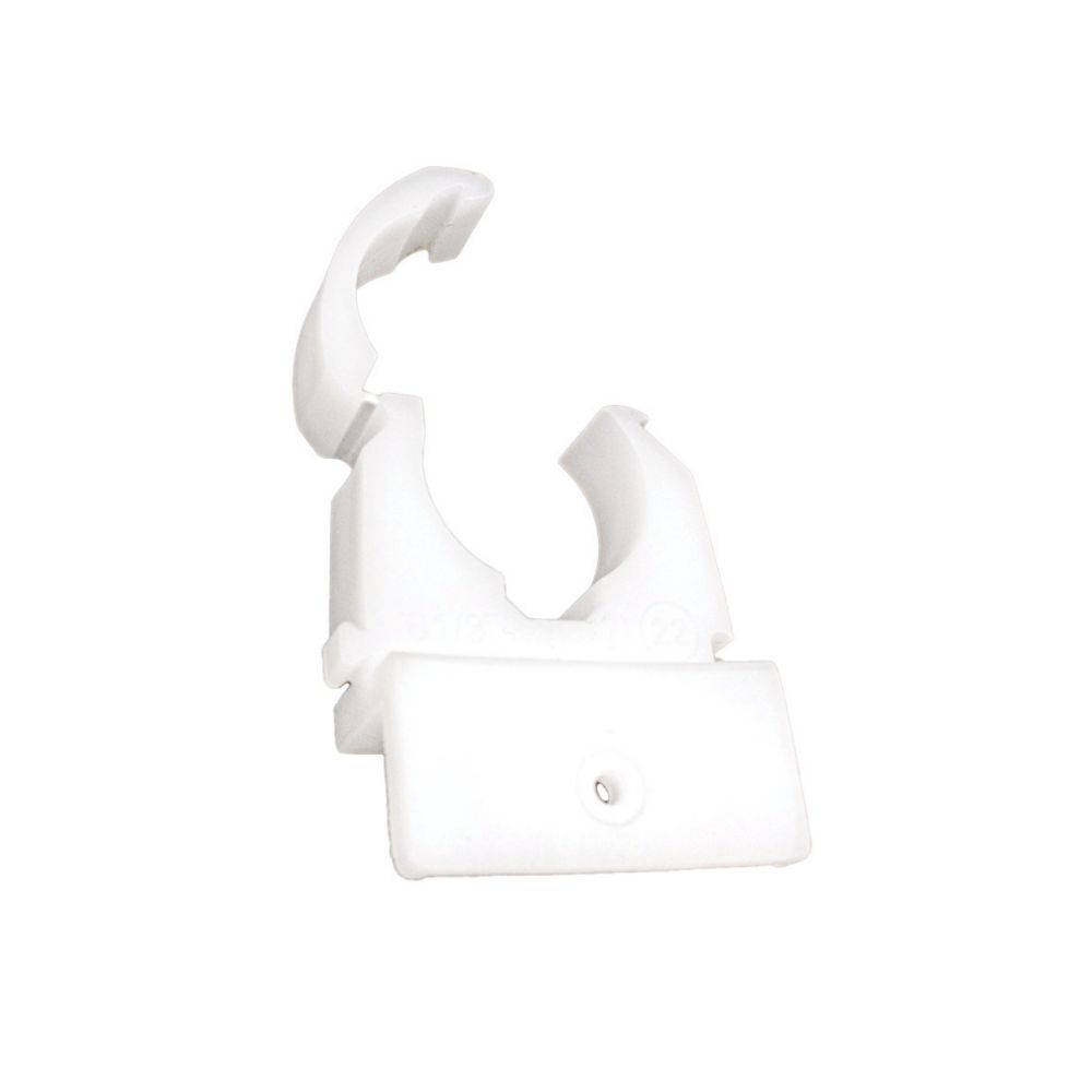 Talon 22mm Joist Pipe Clips Natural 100 Pack Screwfix