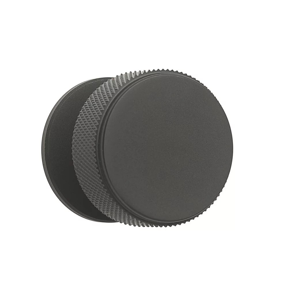Elite Knobs & Handles Kensington Knurled Knob Matt Black 35mm
