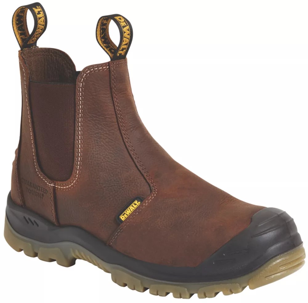 DeWalt Nitrogen Size 7 Brown WaterResistant Steel Toe Cap Safety
