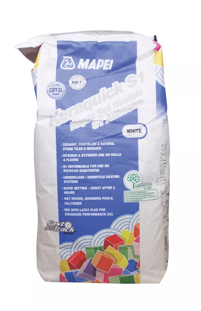 Mapei Keraquick Wall & Floor RapidSet Flexible Tile Adhesive White