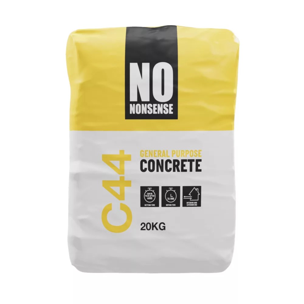 No Nonsense C44 Concrete Grey 20kg Screwfix