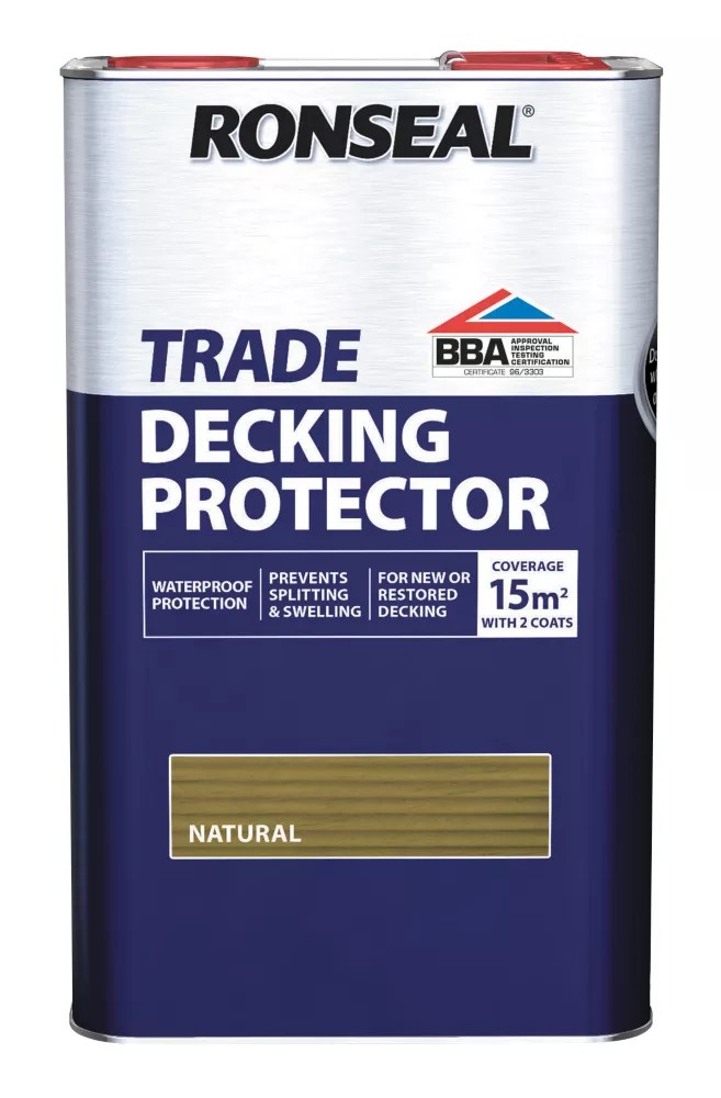 Ronseal Trade 5Ltr Natural Decking Protector Screwfix