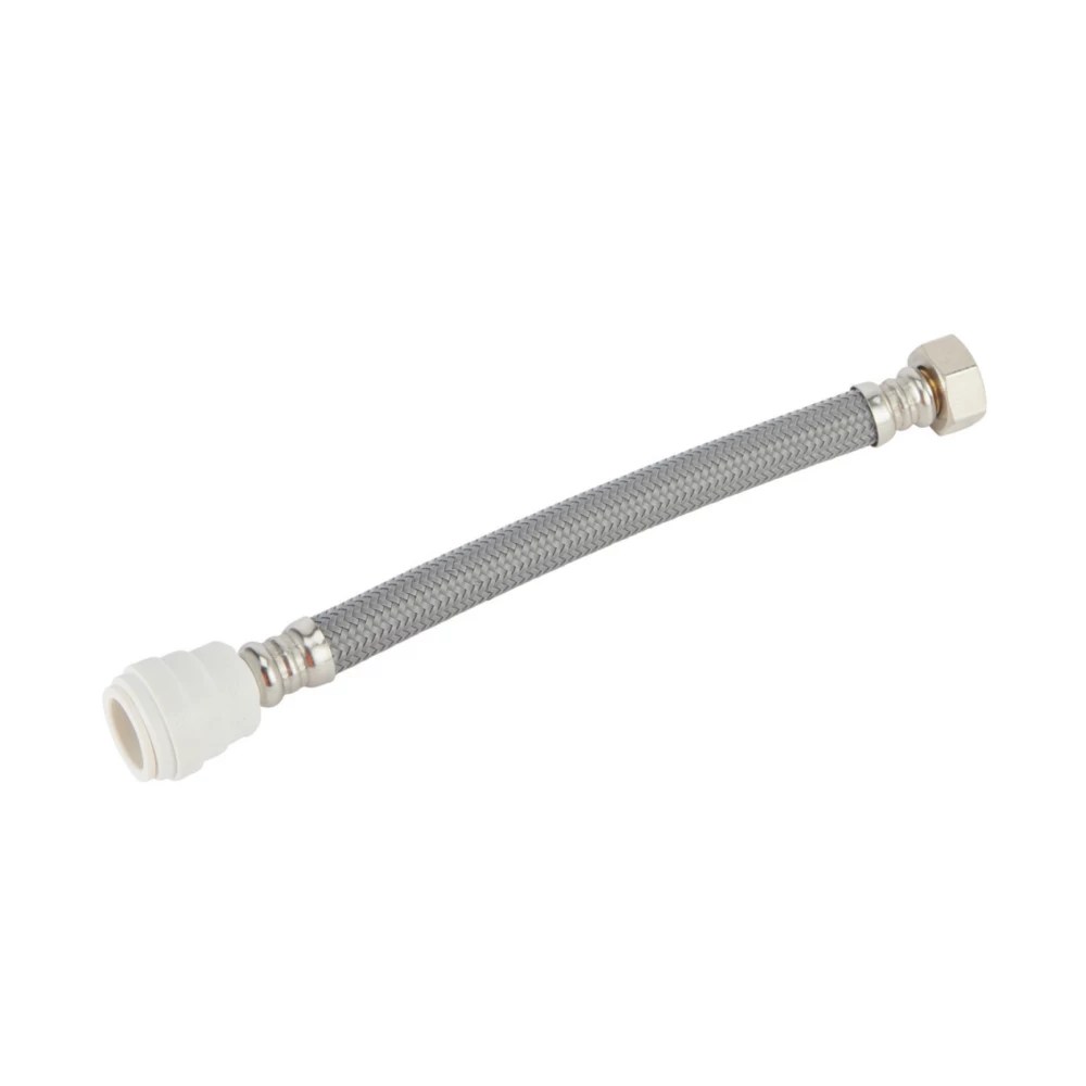 Flomasta PushFit Straight Flexible Hose 22mm x 3/4" x 300mm Screwfix