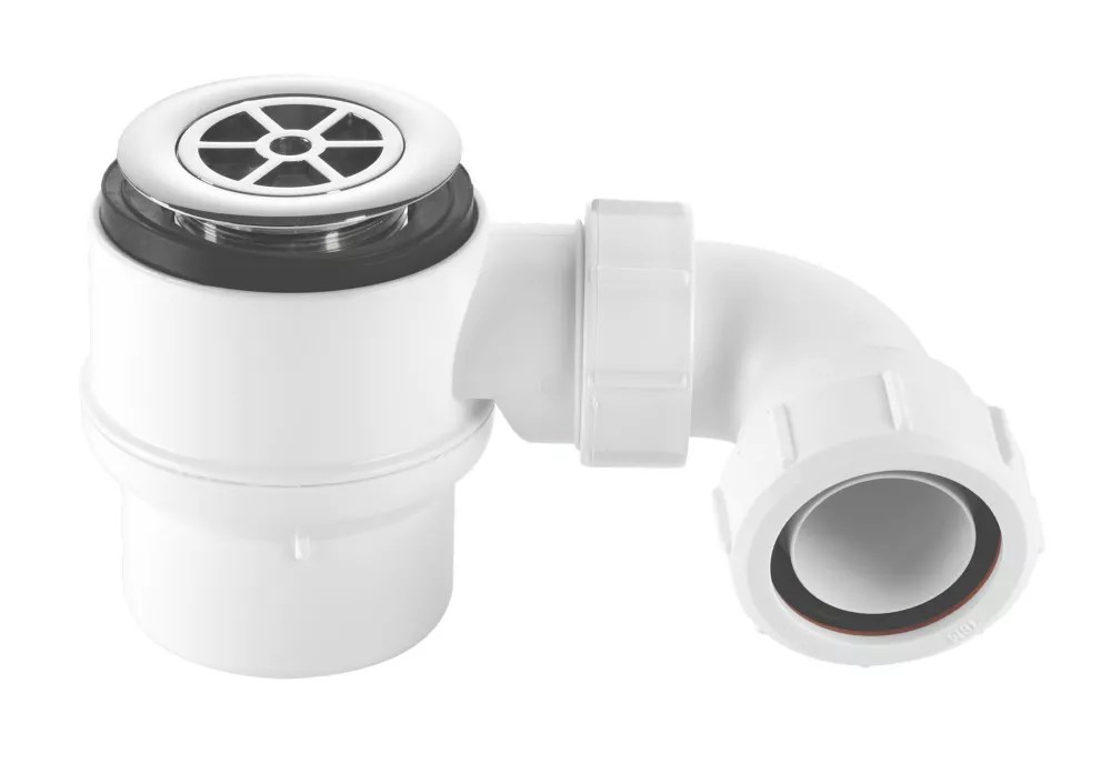 McAlpine Shower Trap White 40mm Screwfix