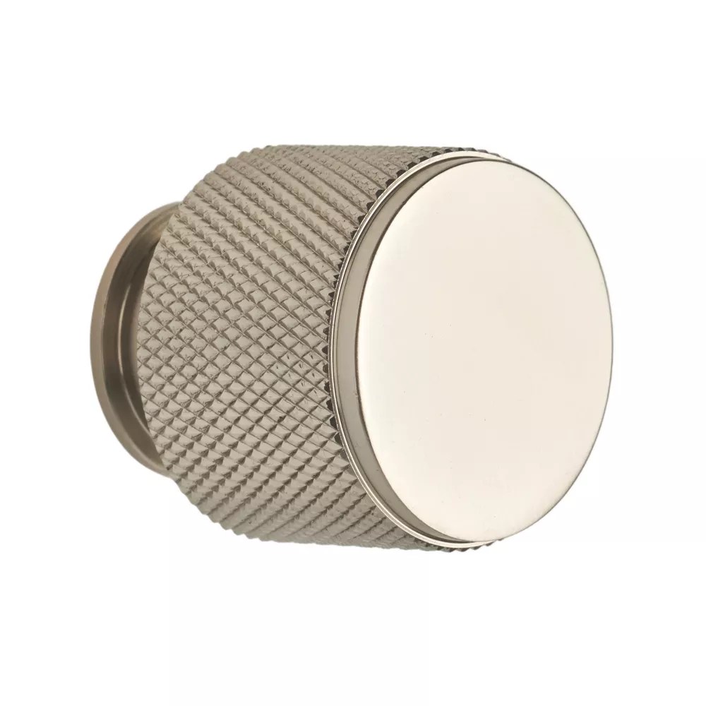 Elite Knobs & Handles Kensington Knurled Knob Brushed Nickel