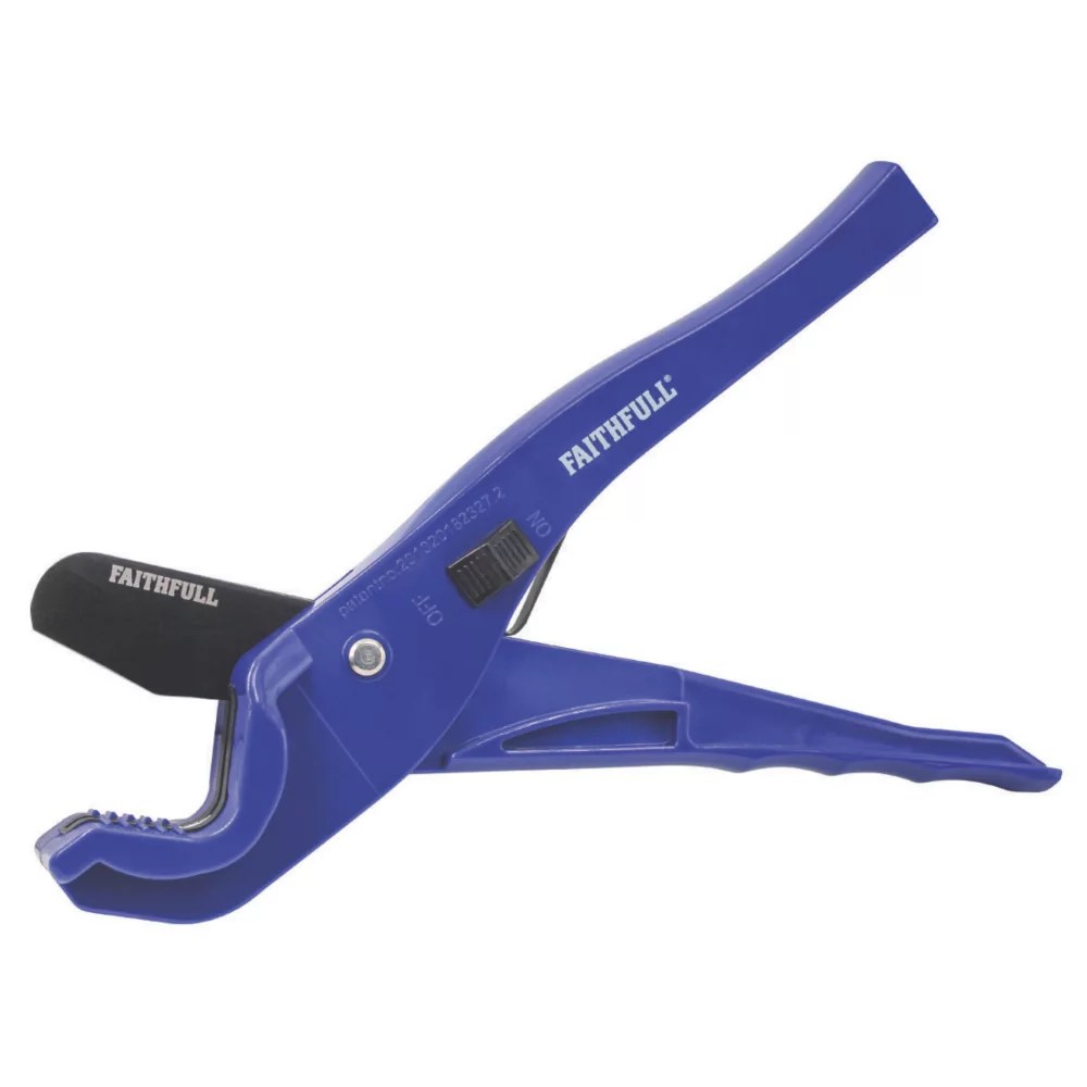 Faithfull 328mm Manual Plastic Pipe Cutter Screwfix