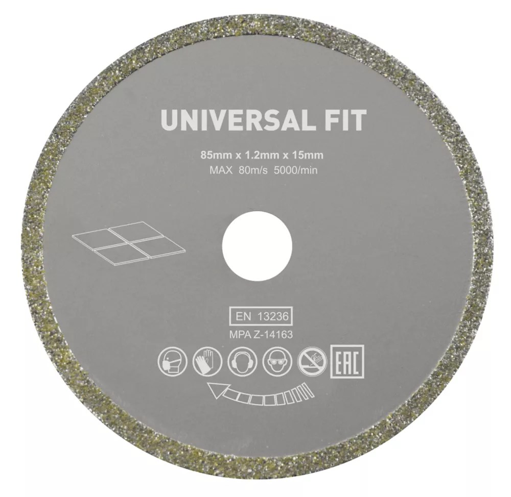 Tile Diamond Blade 85mm x 15mm Screwfix