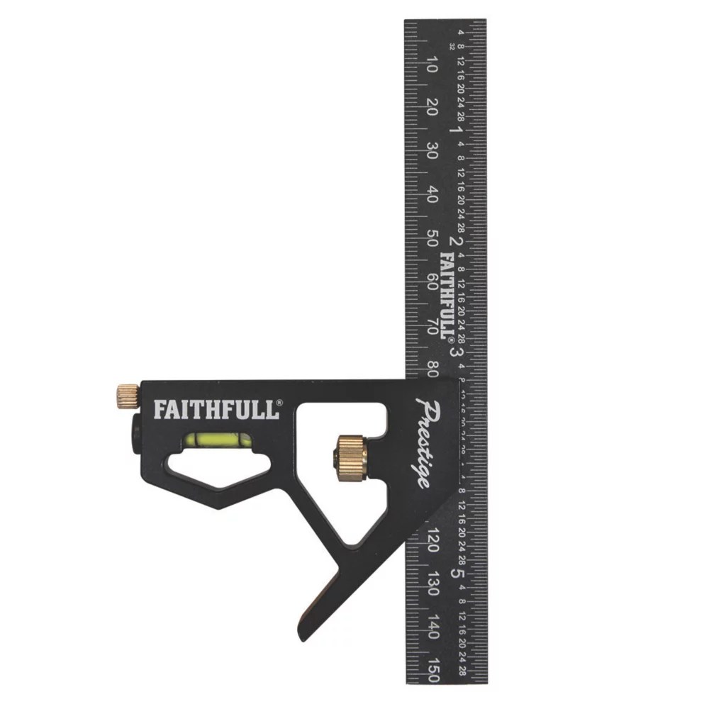 Faithfull Combination Square 6" (150mm) Screwfix