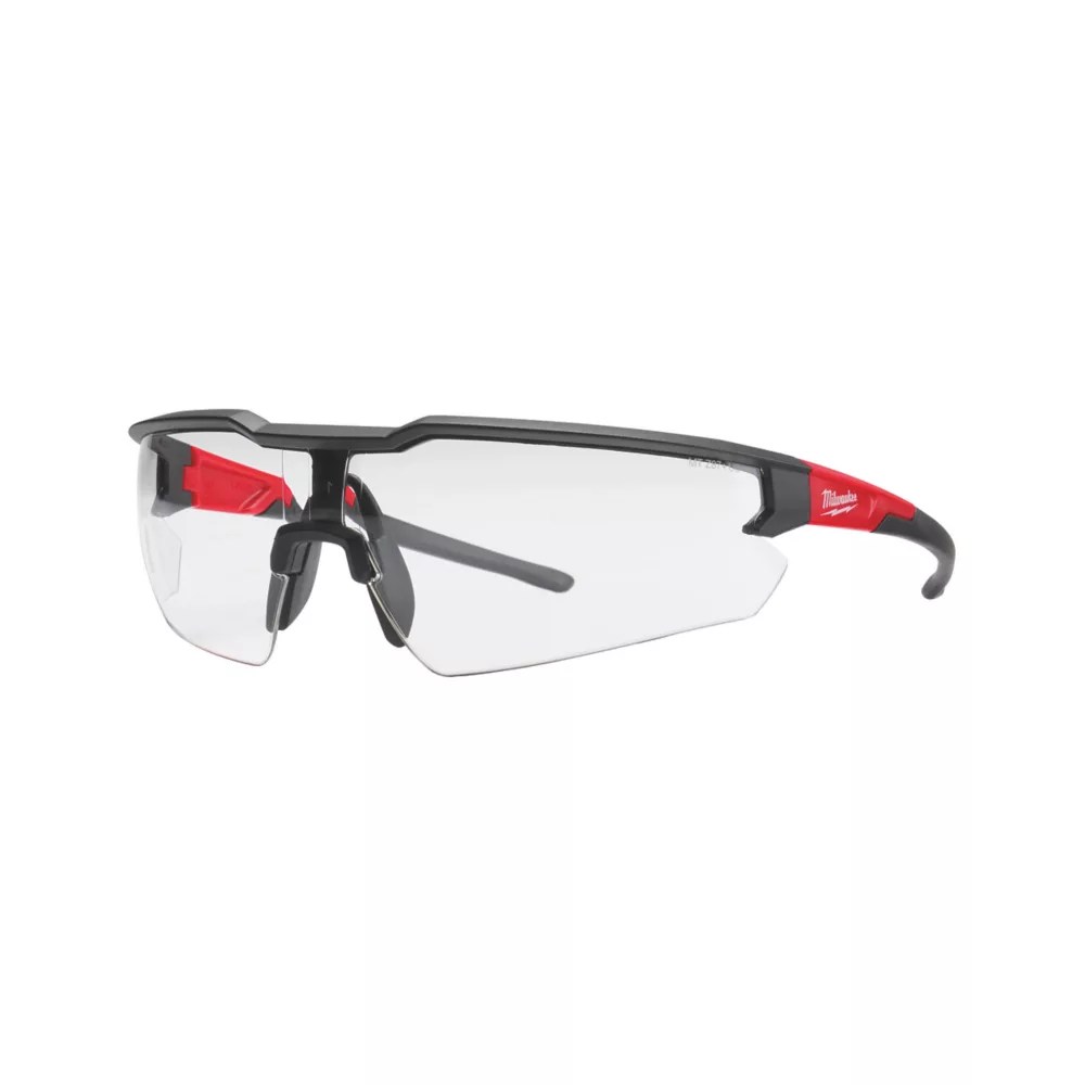 Milwaukee Enhanced Clear Lens Safety Glasses Screwfix
