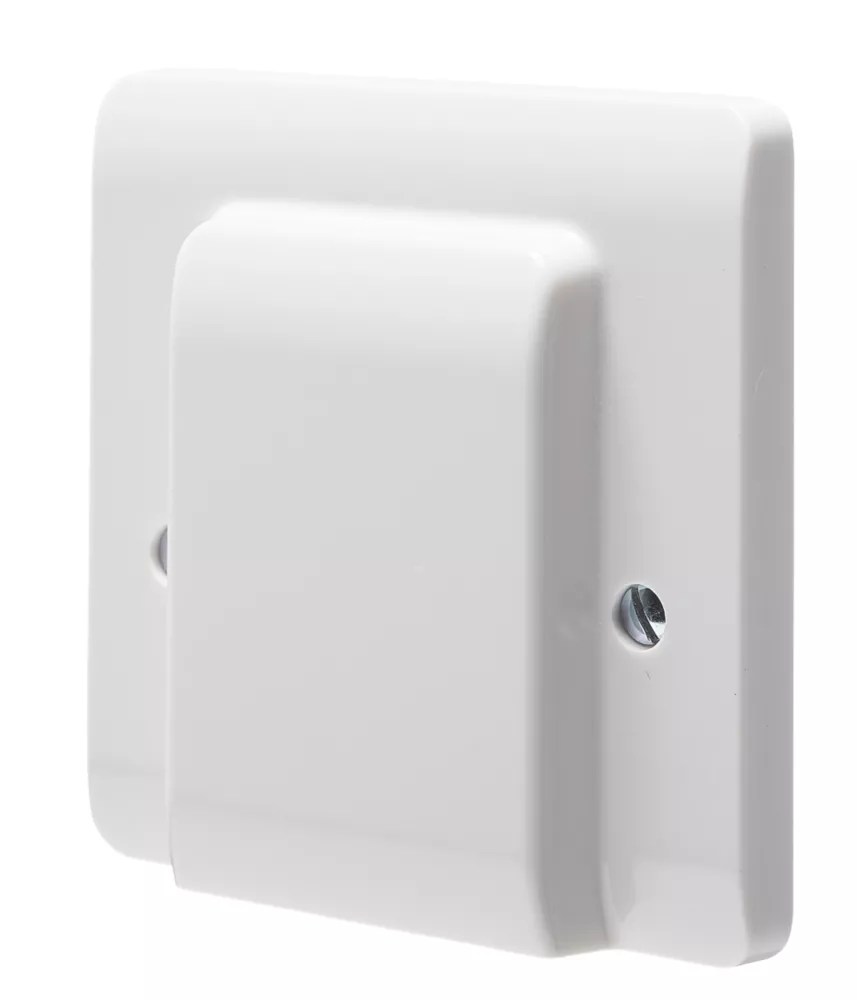 Crabtree Instinct 50A Unswitched Cooker Outlet Plate White Screwfix