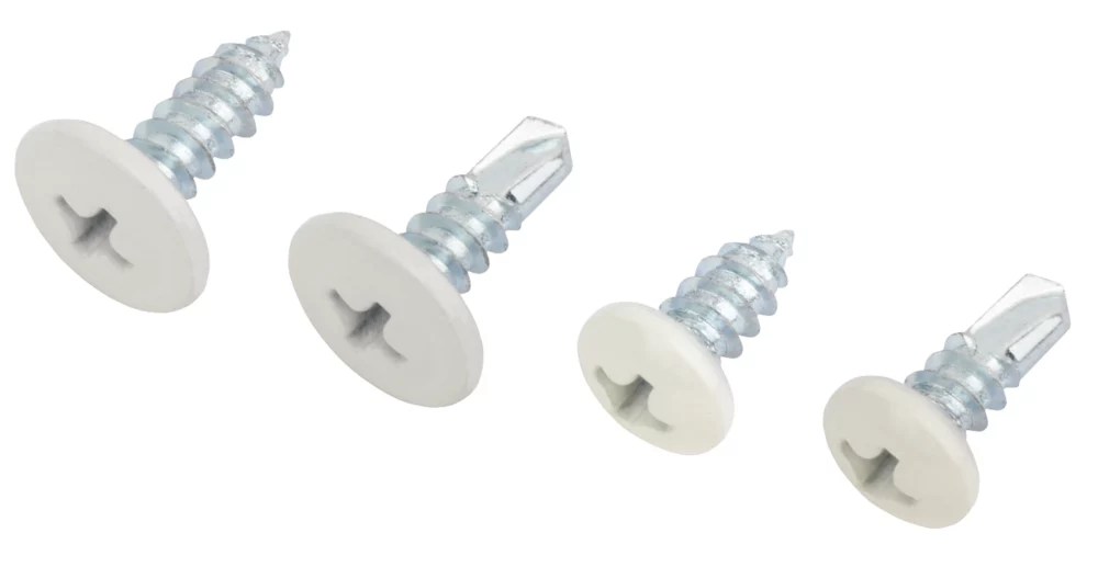 Easydrive Phillips Mixed White Head Screws Handy Pack 900 Pcs Screwfix
