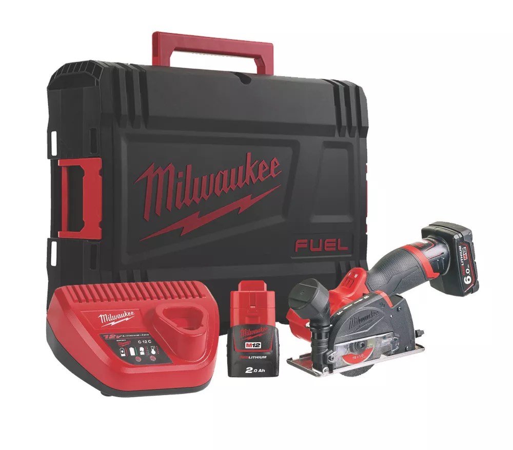 Milwaukee M12FCOT622X 76mm 12V 2 x 2.0 / 6.0Ah LiIon RedLithium