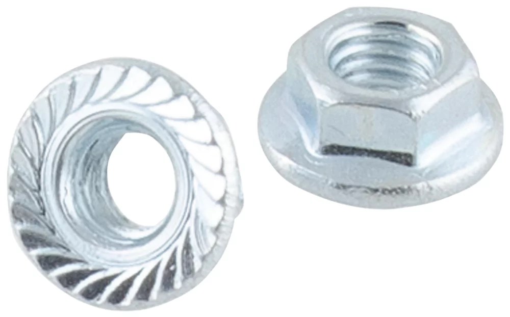 Easyfix Carbon Steel Flange Head Nuts M5 100 Pack Screwfix
