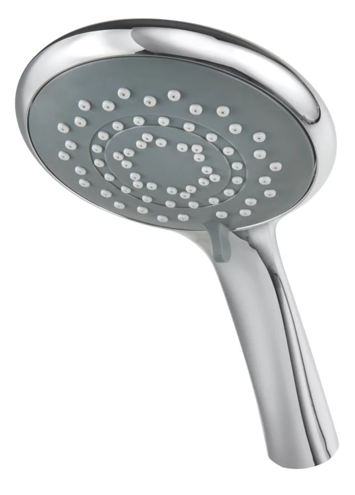 Triton 5Position MultiMode Shower Head Chrome 110mm x 210mm Screwfix