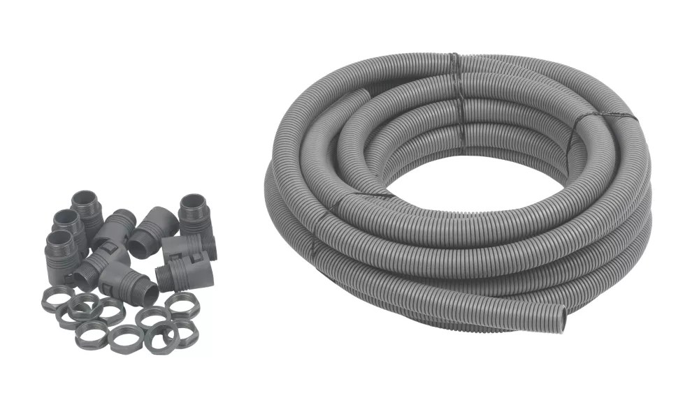 Adaptaflex Flexible Conduit 25mm x 10m Grey Screwfix