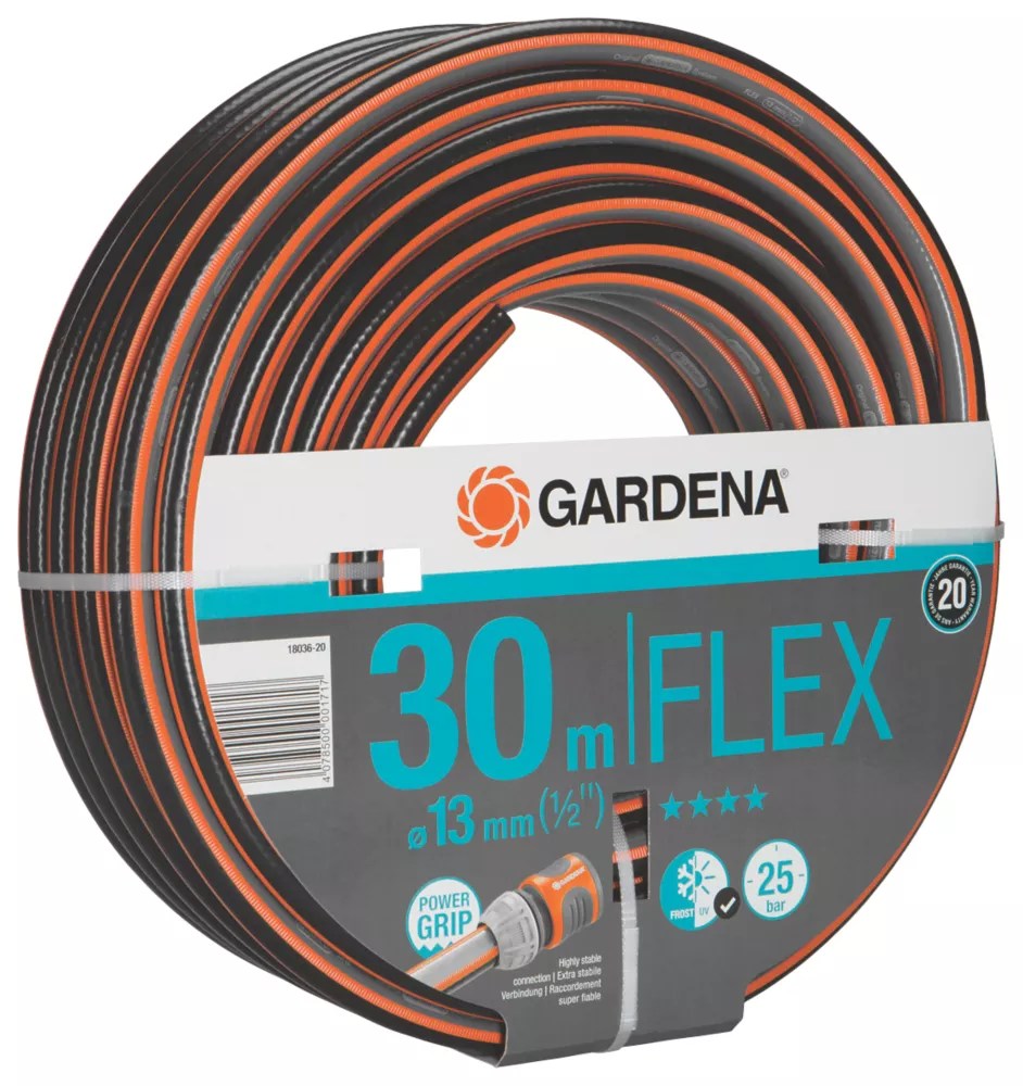 Gardena Comfort Flex 30m Hose Screwfix