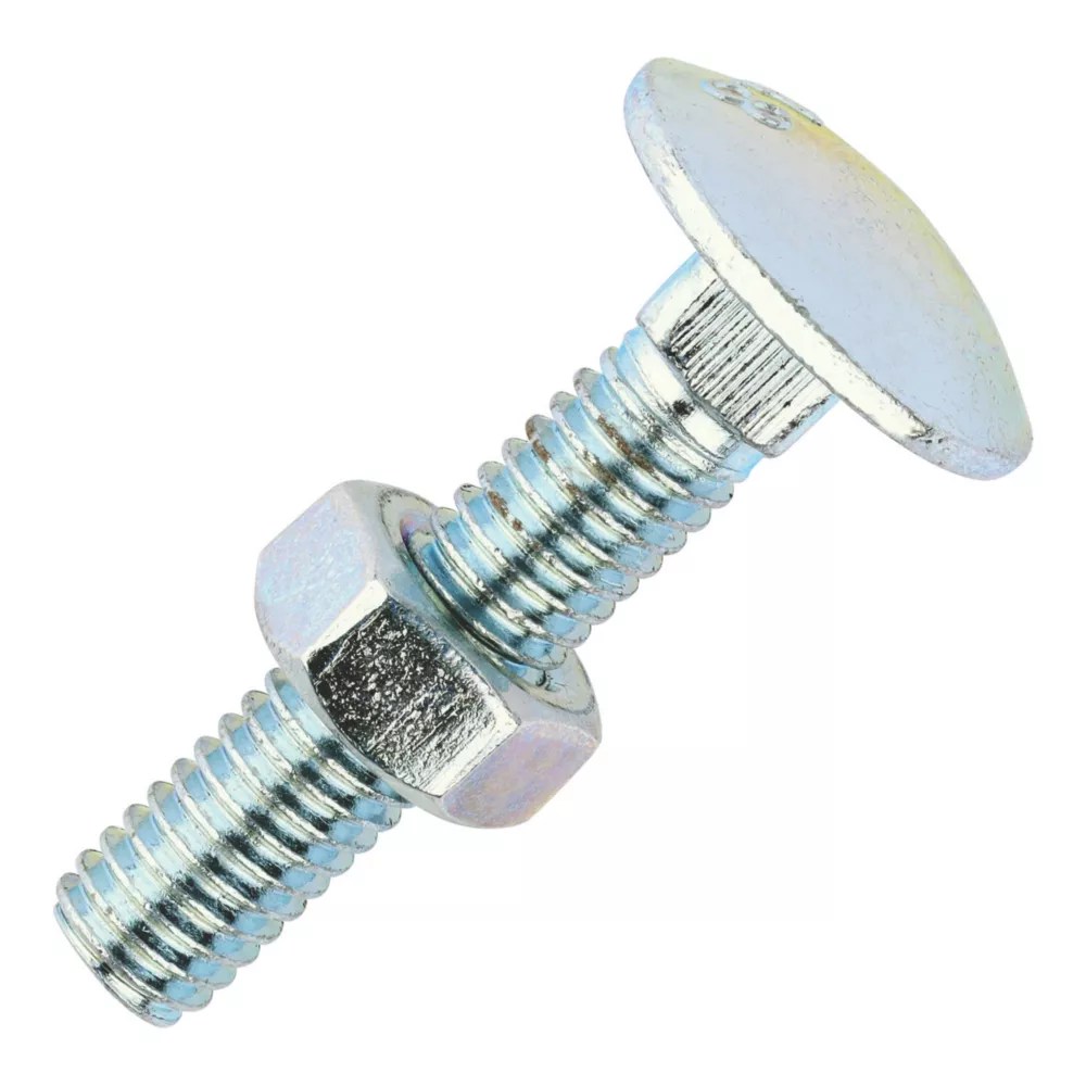 Timco Carriage Bolts Carbon Steel ZincPlated M6 x 30mm 200 Pack Screwfix