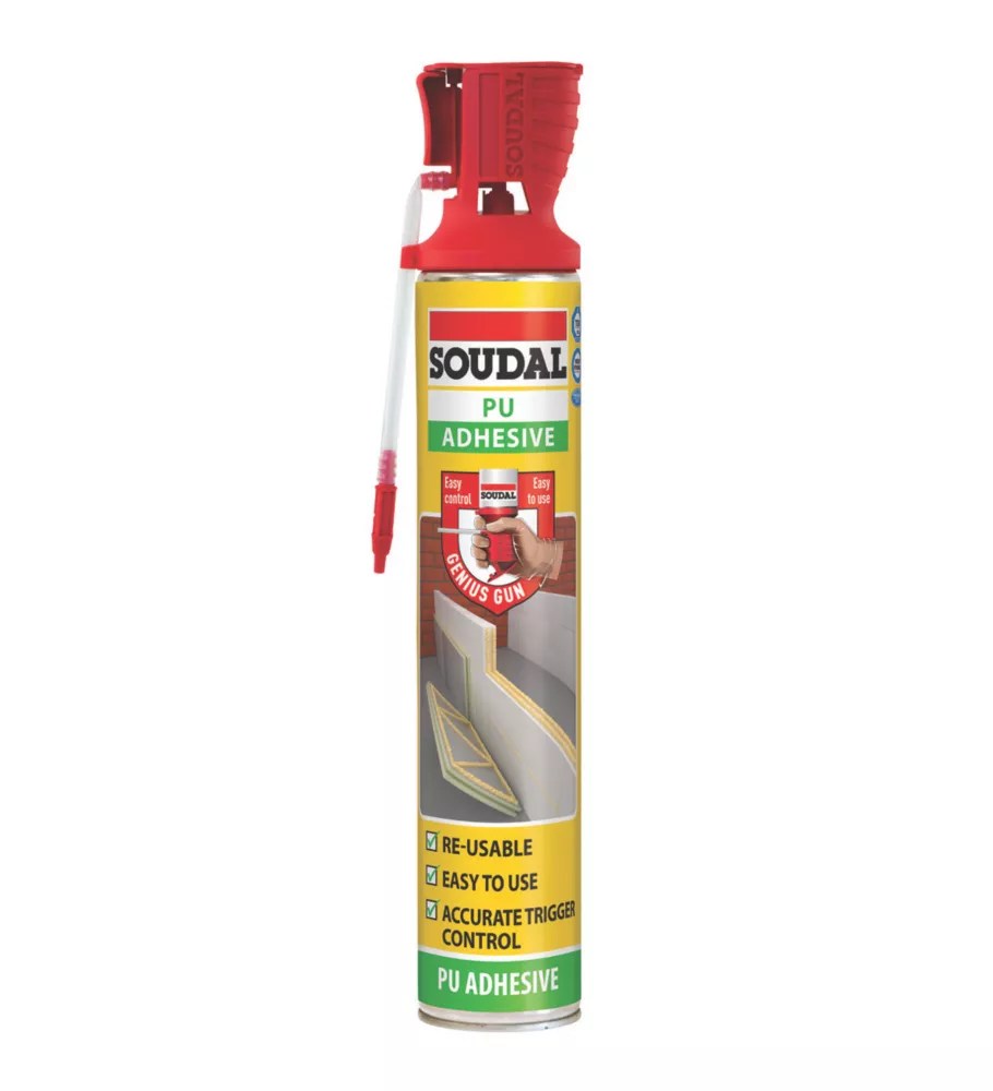 Soudal Adhesive Foam HandHeld 750ml Screwfix