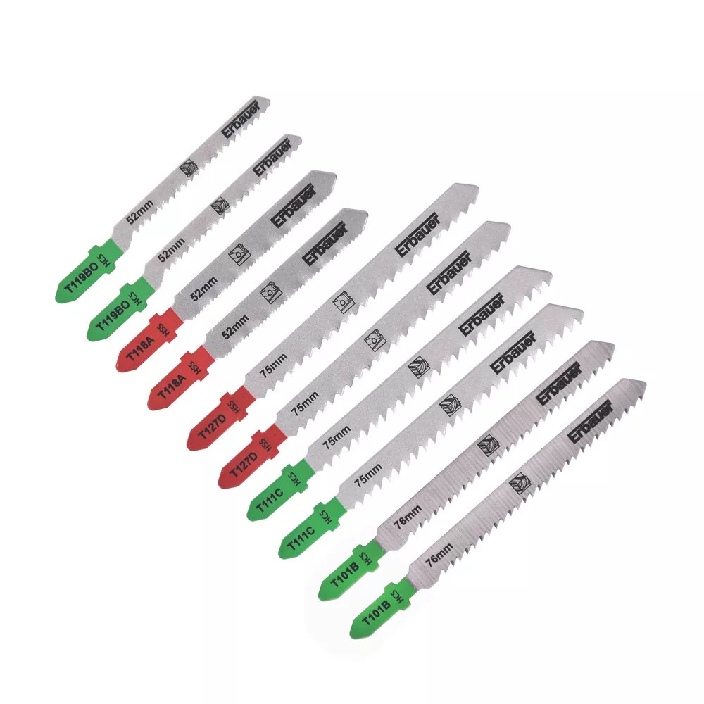 Erbauer MultiMaterial Jigsaw Blade Set 10 Pieces Screwfix