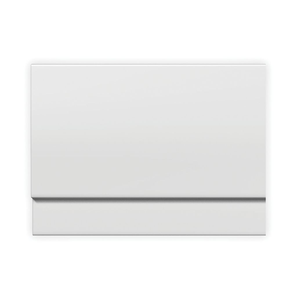 ETAL PVC End Bath Panel & Plinth 700mm White 2 Pack Screwfix