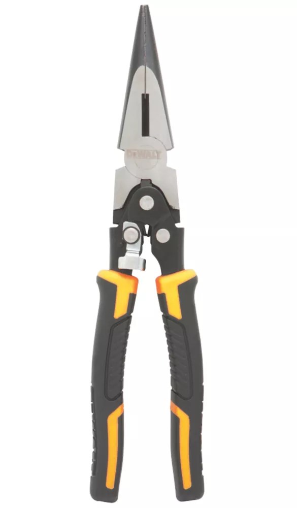 DeWalt Compound Action Long Nose Pliers 10" (255mm) Screwfix