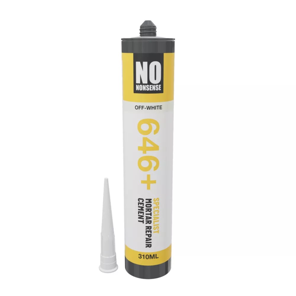 No Nonsense 646+ Mortar Repair OffWhite 310ml Screwfix