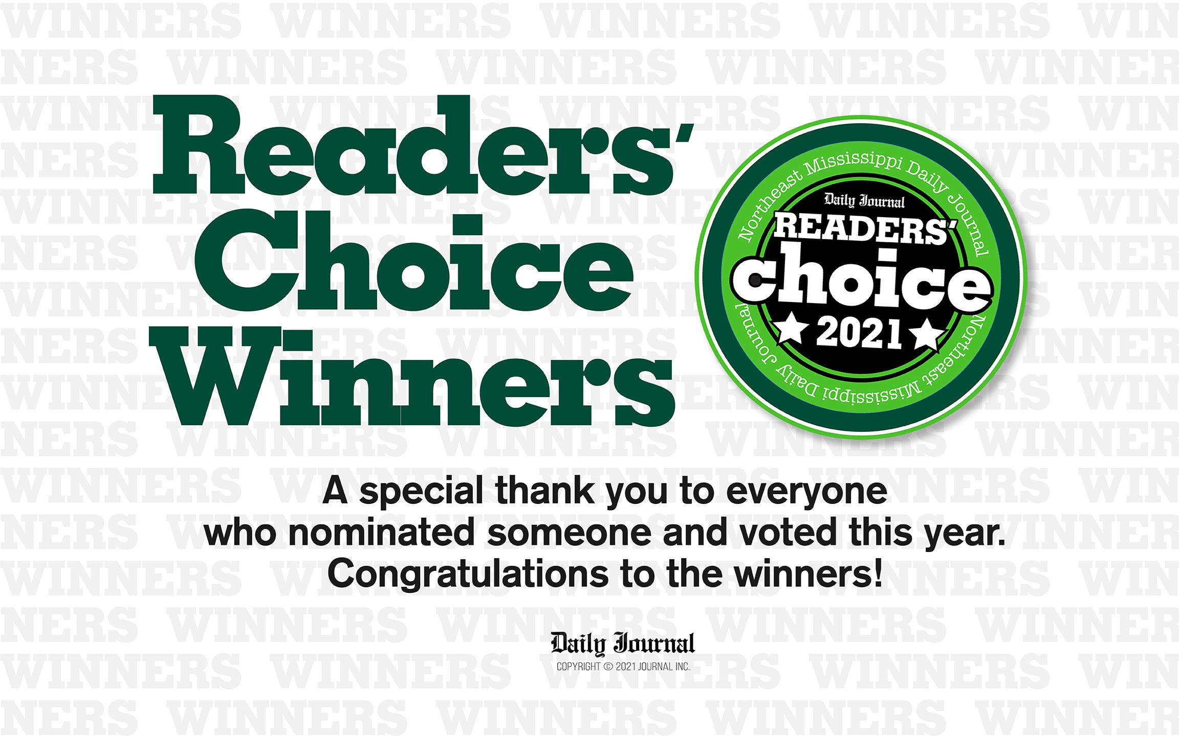 2021 Daily Journal Readers Winners