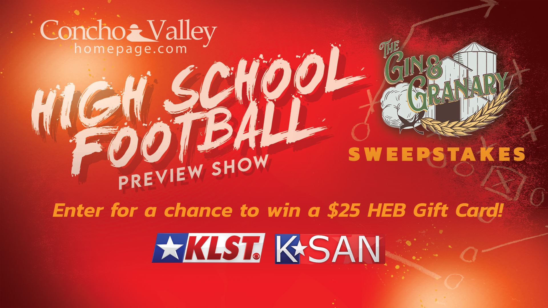 2022 High School Football Preview Show Sweepstakes | Conchovalleyhomepage.com