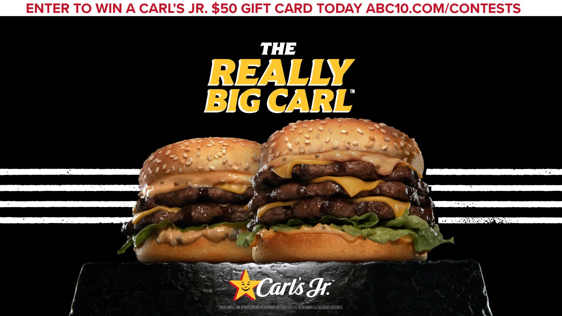 Enterto Win a 50 Carl's Jr. Gift Card!