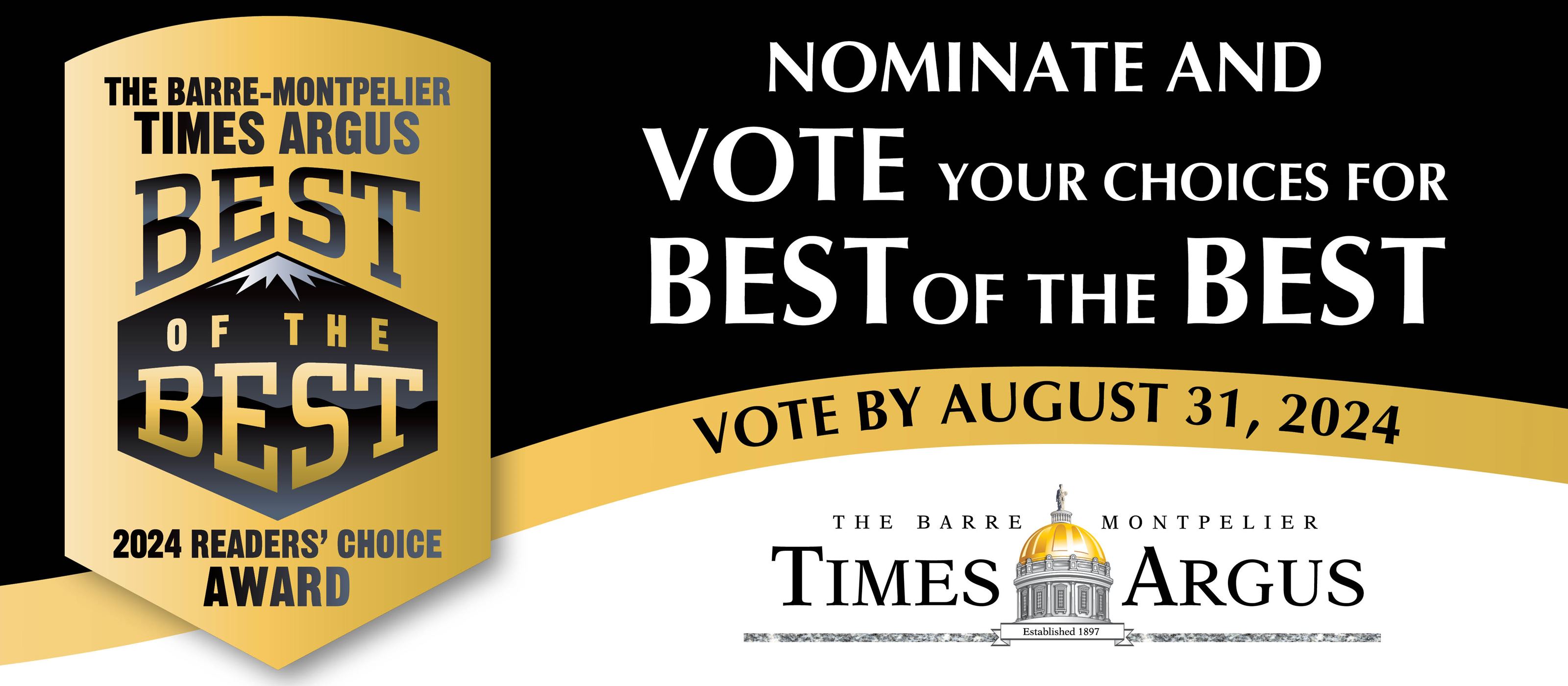 2024 Times Argus Best of the Best Readers' Choice Awards(01)