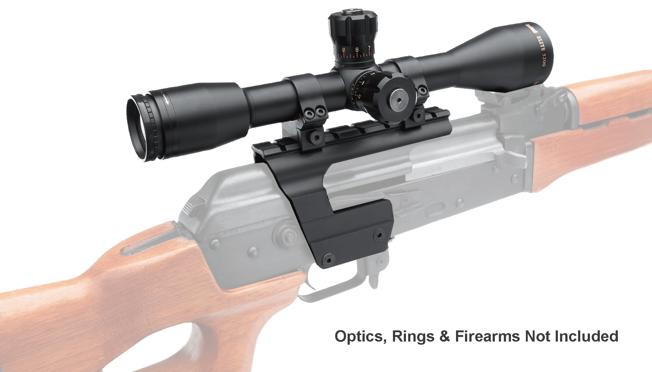 BSquare 18600 Scope Mount For AK47/ MAK90 Dovetail Style Black Matte