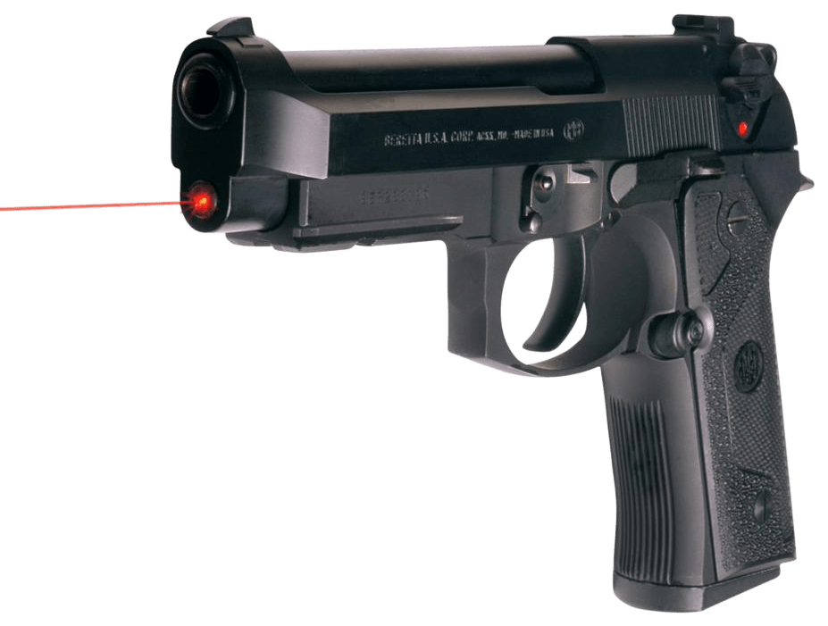 Beretta SPEC0590A 92FS LM Red Laser SA/DA 9mm 4.9" 15+1 Plastic Grip Blk