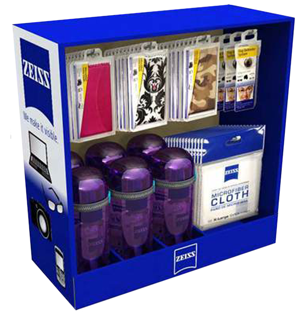 Zeiss 2142712 Lens Care PrePack Display w/Product 96pc