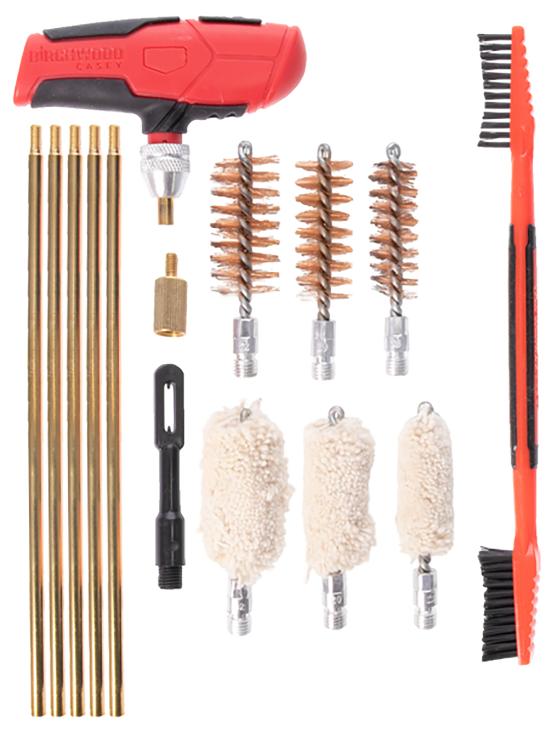 Birchwood Casey SHGCLNKI Shotgun Cleaning Kit 17 Pieces Black/Red Gun