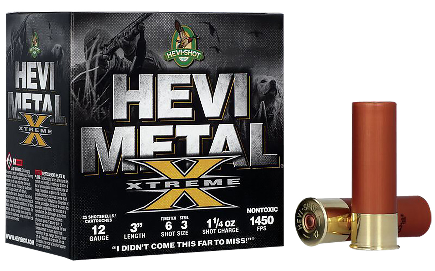 HEVIShot Hs38126 HEVIMetal Extreme 12 Gauge 3" Shotgun Shells at