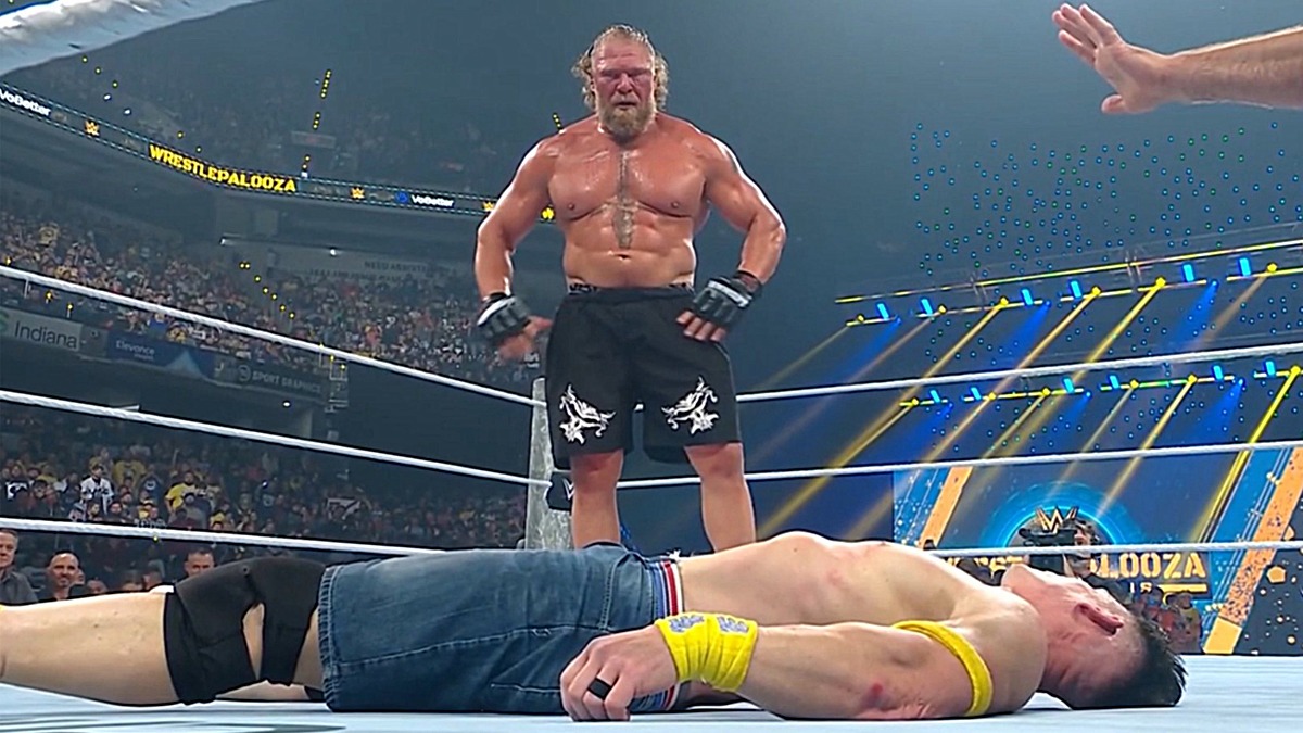 Brock Lesnar Flattens John Cena Reunites With Paul Heyman Sescoops