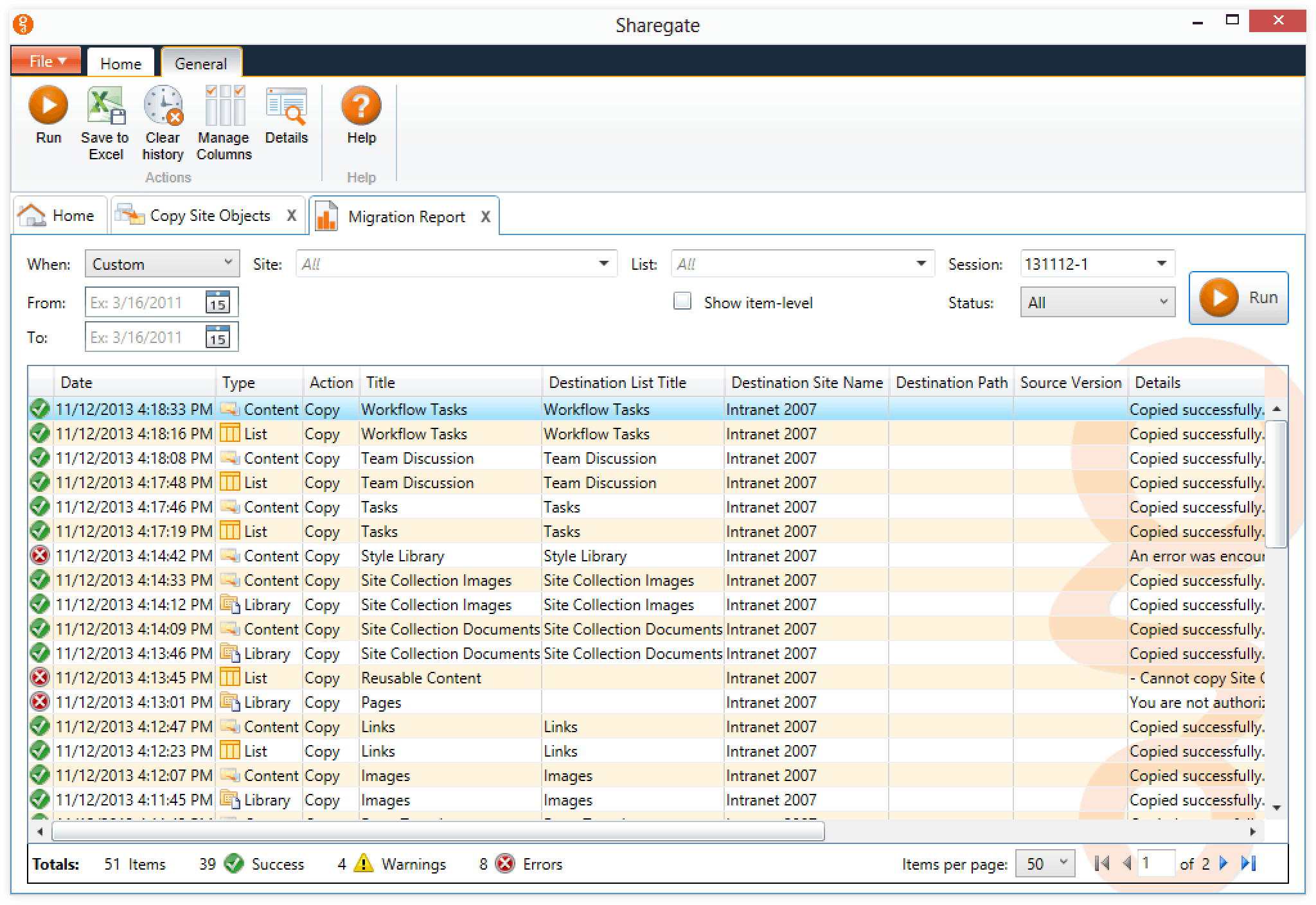 Migrate from SharePoint 2007 to Office 365 Sharegate