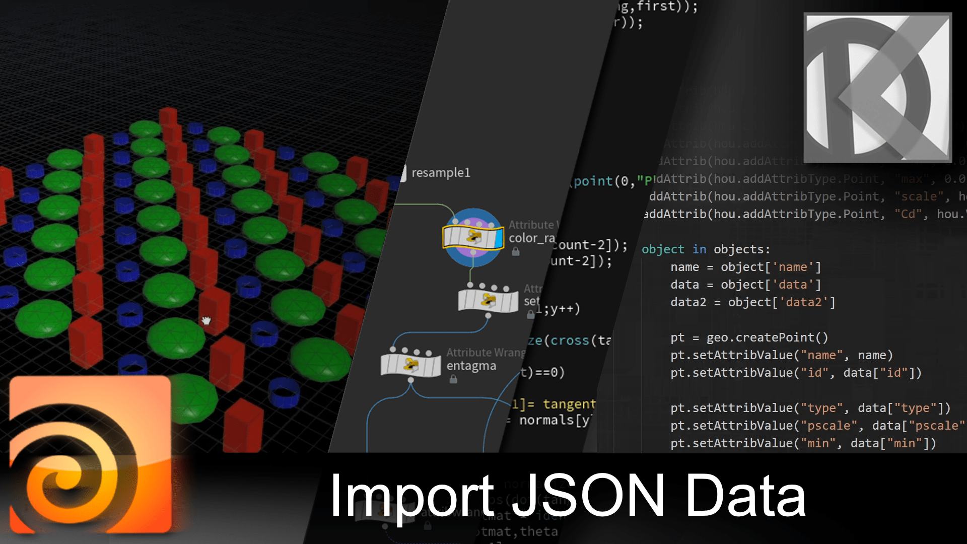 How to Import JSON Data into Houdini SideFX