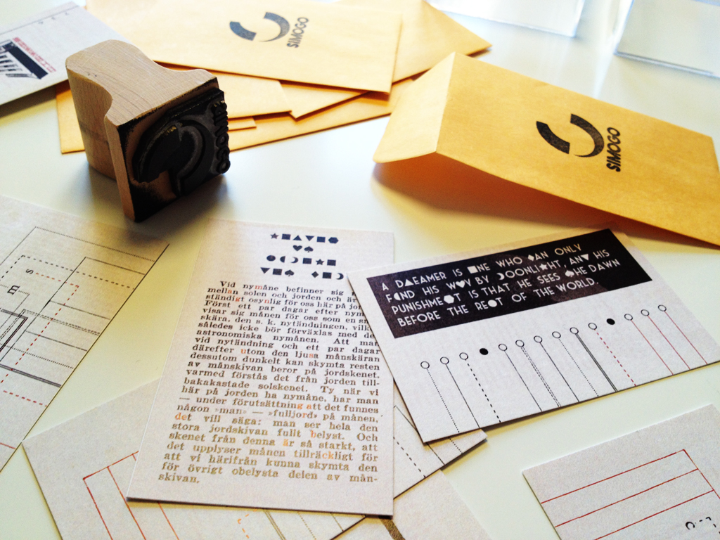 Puzzle Cards instead of Business Cards Simogo