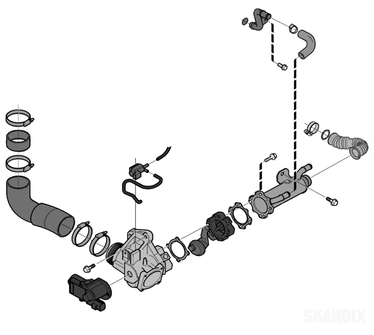 SKANDIX Installation picture Volvo C30, C70 (2006), S40 (2004), S60